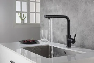 Blue Water Bateria trójdrożna Royal Czarny mat Royal czarny mat - Baterie kuchenne - miniaturka - grafika 5