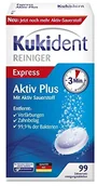 Higiena protez i aparatów ortodontycznych - Kukident kukident Aktywny Plus Express 99er, trójpak (3 X 99 sztuk) 39310 - miniaturka - grafika 1
