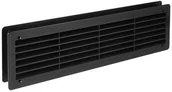 Kratki wentylacyjne - Awenta Kratka wentylacyjna do drzwi Czarna 12 x 44 cm - miniaturka - grafika 1