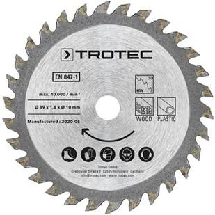 TROTEC Zestaw tarcz do pilarki 3 TCT  89 mm, 2-częściowy - Tarcze do pił - miniaturka - grafika 3