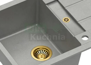 QUADRON MORGAN 116 szary metalik + odpływ złoty PVD (HB8210U5-G1) HB8210U5-G1 - Zlewozmywaki QUADRON MORGAN 116 szary metalik + odpływ złoty PVD (HB8210U5-G1) HB8210U5-G1 - Zlewozmywaki - miniaturka - grafika 4