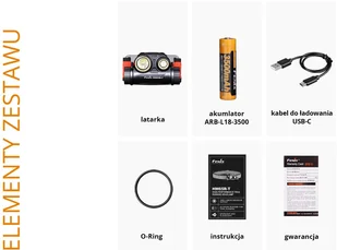 Fenix Latarka diodowa HM65R-T czołówka - Latarki - miniaturka - grafika 11