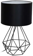 Lampy stojące - Milagro Stołowa LAMPA stojąca ALAMBRE 1112 druciana LAMPKA abażurowa czarna 1112 - miniaturka - grafika 1