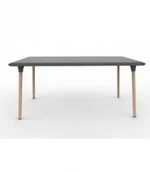 Stoły - Resol Stół Wood New Flash 160 Dark Grey 4402 - miniaturka - grafika 1