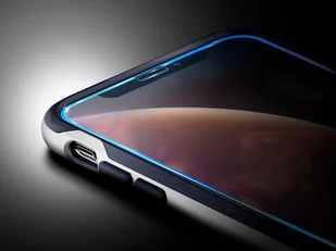 Spigen Szkło Glas.tR Slim FC Apple iPhone X Xs Czarne 4250X1 - Szkła hartowane na telefon - miniaturka - grafika 5