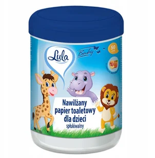Lula Lula nawilżany papier toaletowy dla dzieci 50 sztuk - Chusteczki nawilżane - miniaturka - grafika 2