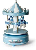 Pozytywki dla dzieci - beltrami Karuzela z pozytywką H 19 cm pociąg | Rozmiar: H 19 cm | Kolor: Niebieski | SKU: BC3744C - miniaturka - grafika 1