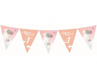 Godan Baner flagi Mam już roczek z króliczkiem dla dziewczynki - 3,26 m PG-BRKR - Baby shower i roczek Godan Baner flagi Mam już roczek z króliczkiem dla dziewczynki - 3,26 m PG-BRKR - Baby shower i roczek - miniaturka - grafika 2