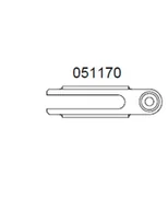 Sprzęt geodezyjny - Nedo Widełki śruby sercowej statywu 51170 - miniaturka - grafika 1