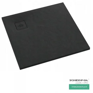 Schedpol Schedline Brodzik kwadratowy kompozytowy Schedline PROTOS Black Stone 100x100 3SP.P1K-100100/C/ST-M1/C/ST - Brodziki prysznicowe - miniaturka - grafika 2