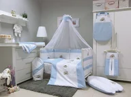 Pościel dla dzieci - Savea Savea, Pościel niemowlęca 90x120 cm, 5-elementowa, Misie Niebieskie - miniaturka - grafika 1