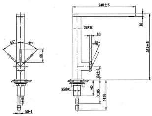 Villeroy & Boch FINERA SQUARE jednouchwytowa 927100LC stal szczotkowana - Baterie kuchenne - miniaturka - grafika 2
