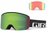 Gogle narciarskie - Giro Axis okulary narciarskie 2018 Black Wordmark/Vivid Emerald + Vivid Infrared - miniaturka - grafika 1