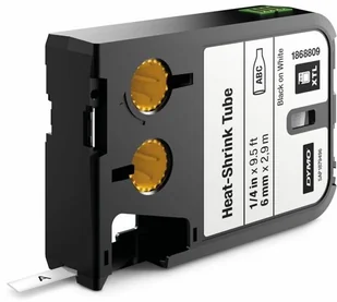 Dymo Taśma do nadruku wąż termokurczliwy XTL 1868809 6 mm Kolor taśmy: Biał - Dodatki do drukarek i skanerów - miniaturka - grafika 2