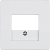 Gniazdka elektryczne - Berker Q1/Q3/Q7 biały płytka do gniazda głośnikowego B_10336089 - miniaturka - grafika 1