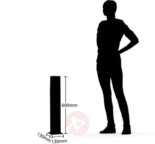 LUCANDE Lucande Fiola słupek oświetleniowy, 60 cm - Lampy ogrodowe - miniaturka - grafika 3