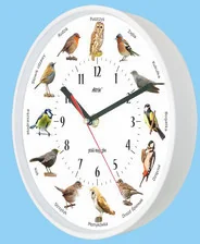 Atrix Zegar z głosami ptaków plastik biały #2 ATE2015WPS2 - Zegary - miniaturka - grafika 2