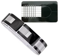 Sztuczne paznokcie i akcesoria - Allepaznokcie Szablony formy wąskie czarne 100 szt - miniaturka - grafika 1