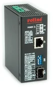 Przełączniki KVM - Rotronic ROLINE 21131149 konwerter "10/100/1000T przemysłowe  100/1000 °F" Czarny 21131149 - miniaturka - grafika 1