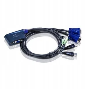 Aten Przełącznik KVM CS62U-A7 2-portowy USB VGA/Audio 1.8m CS62U-A7 - Adaptery i przejściówki - miniaturka - grafika 3