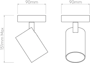 Astro Lighting Aqua Single White 1393001 - Lampy sufitowe - miniaturka - grafika 2
