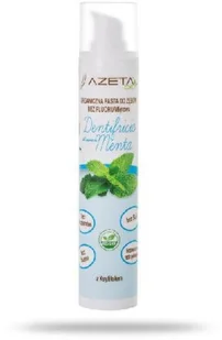 Azeta Azeta Bio - Organiczna miętowa pasta do zębów dla dzieci i dorosłych bez fluoru - 50 ml - Pasty do zębów - miniaturka - grafika 2