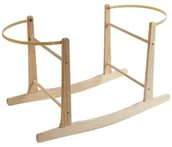 Łóżeczka i kojce - Clair de Lune wooden Rocking Moses Basket Stand (Natural) CL1556 - miniaturka - grafika 1