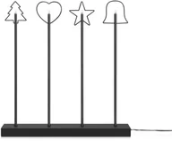 Świeczniki - Markslöjd Świecznik GINGER metal czarny 29 x 48 cm - miniaturka - grafika 1