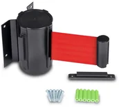 Akcesoria do reklamy - Kaseta ścienna czarna z taśmą czerwoną 2,3m - miniaturka - grafika 1