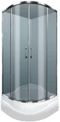 Kabiny prysznicowe - Durasan PALERMO WK 80x80 grafit/chrom - miniaturka - grafika 1