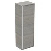 Szafki łazienkowe - Ideal Standard Connect Air Szafka łazienkowa wisząca 40x120x30 cm jasnoszare drewno/biała mat E0834PS - miniaturka - grafika 1