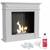 Biokominki - Kratki.pl Marek Bal Biokominek portalowy NOVEMBER biały montaż samodzielny certyfikat TÜV GRATISY NOVEMBER/TUV/P/ZESTAW - miniaturka - grafika 1