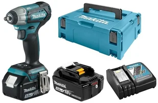 Makita Akumulatorowy klucz udarowy DTW180RTJ 18V 2x5.0Ah DTW180RTJ - Nasadki do elektronarzędzi - miniaturka - grafika 2