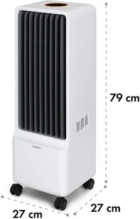 Klarstein Klarstein Maxflow Smart, chłodnica powietrza 3 w 1, wentylator, nawilżacz powietrza, 5 l, Wi-Fi, pilot zdalnego sterowania, 2x pakiet lodowy HTR8-Maxflow W - Klimatory - miniaturka - grafika 3