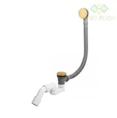 Syfony - Oltens Oltens Fusa syfon wannowy klik-klak złoty połysk 03002800 - miniaturka - grafika 1