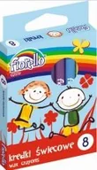 Artykuły biurowe - Fiorello  Kredki świecowe 8 kolorów FIORELLO - miniaturka - grafika 1