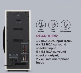 Auna Areal Elegance Jasne Drewno - Głośniki i kolumny - miniaturka - grafika 8