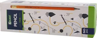 Ołówek HB 7405 drewniany z gumką 50szt) D.RECT - Przybory szkolne - miniaturka - grafika 2