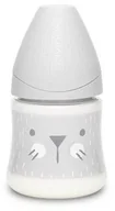 Butelki dla niemowląt - Suavinex Butelka Hygge okrągły wolny przepływ Kotek szary 150ml | PONAD 10 TYŚ PRODUKTÓW W ATRAKCYJNYCH CENACH | SZYBKA - miniaturka - grafika 1