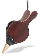 Miotły, szufle, mopy - Relaxdays Blasebalg, złoty kolor ozdobnych gwoździ, do zawieszania, tworzywo sztuczne mieszkiem, kominek & Grill, drewno, żelazo, czarny/brązowy 10023287 - miniaturka - grafika 1