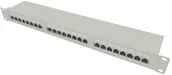 Szafy rack - Patchpanel 24 porty RJ45 Ftp CAT.6 19" 1U - miniaturka - grafika 1