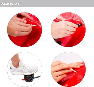 Movit CZERWONA PIŁKA STABILIZUJĄCA REHABILITACYJA 85 CM 20040847 - Piłki do ćwiczeń - miniaturka - grafika 3