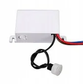 Wyłączniki światła i elektryczne - Czujnik Zmierzchu Zmierzchowy Biały IP44 10A 230V - miniaturka - grafika 1