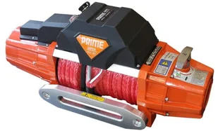 Prime 818 Wyciągarka 13.0XE 13000lbs [5897kg] z liną syntetyczną 12V lina 10 mm w oplocie 28 m 10400 kg +duży hak kolor wyciągarki pomarańczowy) 81877864 77864-uniw - Wciągarki - miniaturka - grafika 3