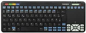 Inne akcesoria audio-wideo - Thomson klawiatura radiowa do Sony Smart-TV z 4in1 uniwersalny pilot zdalnego sterowania (do TV/STB/Audio/PC, łącznie z panelu dotykowego, bezprzewodowa mysz, QWERTZ, podświetlany, przyciski multimedi 7313270 (73132700) - miniaturka - grafika 1