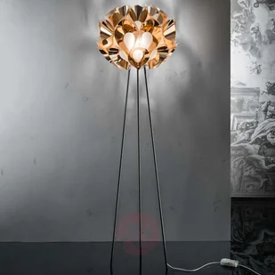 Slamp FLORA - designerska lampa stojąca, miedziana - Lampy stojące - miniaturka - grafika 2