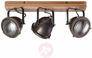 Brilliant Lampa sufitowa Carmen Wood, 3-pkt. - Lampy sufitowe - miniaturka - grafika 4