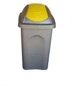 Kosze na śmieci - Stefanplast Stefan Plast MultiPath Little Swing Top Bin, niebieski capri/srebrny, 30 litrów, 30 l 70165 - miniaturka - grafika 1