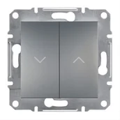 Wyłączniki światła i elektryczne - Schneider ASFORA-Przycisk-żaluzjowy-bez-ramki-stal-p-t EPH1300162 - miniaturka - grafika 1