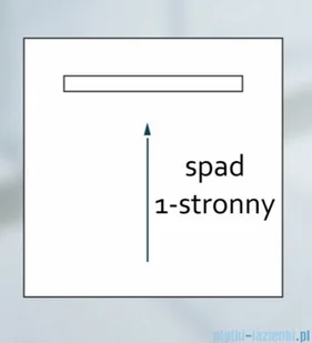 Schedpol Schedline brodzik posadzkowy podpłytkowy z odpływem liniowym slight steel 130+50x80x5/12cm 10ST.1S2-80180 - Syfony - miniaturka - grafika 4